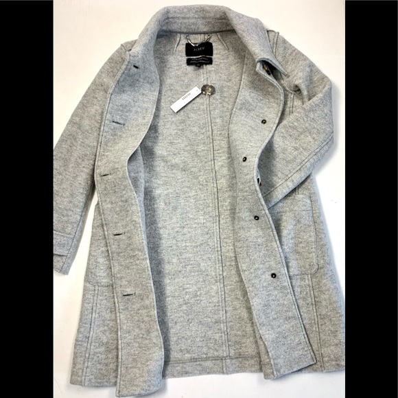 *SOLD* J. Crew Italian Boiled Wool Coat - Picture 7 of 9